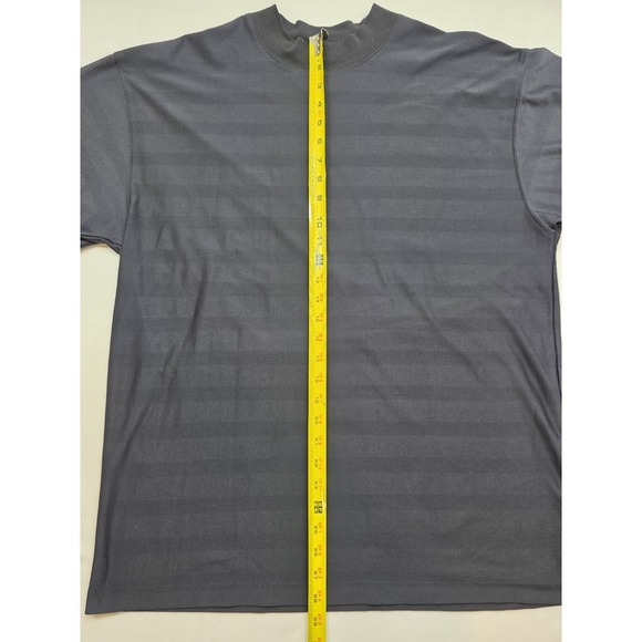 Cutter & Buck Men's Black on Black Striped Dri-release Golf Shirt. Size L - Picture 5 of 9